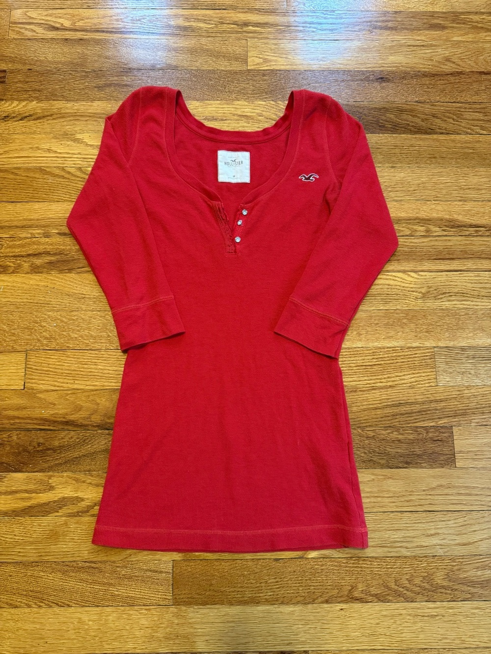 Vintage Y2K Hollister Babydoll Shirt, Paris Hilton Trendy Top Blouse (Medium)